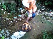 小树林垃圾山野战中年兼职熟女民工小伙操野鸡不戴套玩啊