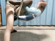 骚母狗性爱主动上位骑坐抽插内射精液