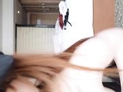 皮肤白皙诱人身材胸大腰细美女 性感开裆黑丝高跟鞋沙发上极度诱惑