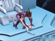 光头奴隶女孩在外星球的洞穴里被地狱公主操了