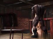 金发美女肛门妓女得到黑大鸡巴的性爱高潮