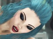 在科幻实验室与一位年轻丰满性感的辣妹口交