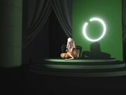 在时装模特台上操了一个可爱的女孩小淫穴