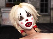 小丑在房间用小丑面具爆草金发女神后入