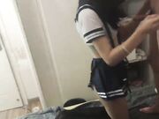 3P制服黑丝风骚学妹深喉草嘴口交菊花