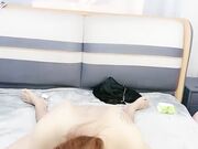 露天阳台深喉口交玩的好刺激，让大哥揉着小奶子爆草蹂躏2