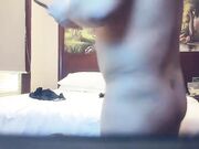 性感黑丝短裙JK装妹子 聊聊天妹子骚起来扭动 特写蹲着口交扣逼后入猛操