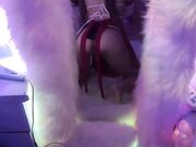 后入肛交反差双马尾母狗少女，插完嘴再插屁眼