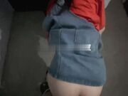 地下停车场内射母狗