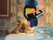 颜值一流性感的漂亮美女酒店和发小的帅气男友偷情开房,各种高难度姿势抽插