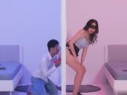 只是炮友关系EP4吹含吸舔抠！长腿骚妹狂摇斯文男优