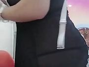 珍珠內褲床上震動棒自慰