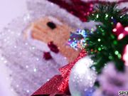 两个梦想与圣诞老人做爱的美人儿