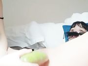 互相给对方插骚穴各种水果往小穴里塞