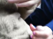 火爆欧洲网络 欧洲之星高铁露屌诱惑眼镜骚女俯身口交太牛掰