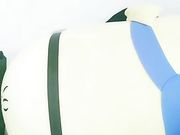 无毛骚浪一线天大肥逼道具疯狂抽插呻吟把自己搞的潮喷水真多