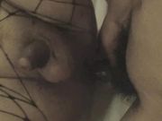 人妖魅惑丝缘黑丝网袜被直男干的受不了要暂停