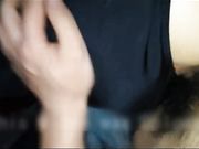 吃完饭偷偷操眼镜小女友，扶着高跟插入，丝袜没脱叫着要大鸡巴插