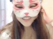 苗条身材面具妹子双人啪啪秀 后入抽插呻吟娇喘最后射在屁股上