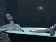 自慰女看到男人在附近冲上去就开始舔男人的鸡巴