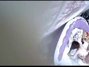 小旅馆情趣大圆床偷拍中年男女开房啪啪老司机就是会玩经典招式黄狗射尿