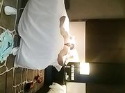 秒杀很多嫩模的极品外围TS和土豪开房啪自拍,高难度动作猛操