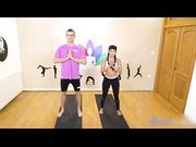 妹子跟自己的瑜伽教练激情做爱