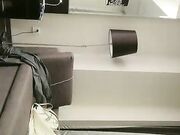 舌吻隔着内裤摸逼洗完澡口交舔弄，抱起屁股抽插晃动奶子