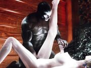 3D同人新作-童年女神《我的女神》温泉中女神贝露丹蒂被战神爆操