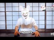 兔子先生系列渣男欠债不还让女友用身体來抵债惨遭4P无套内射