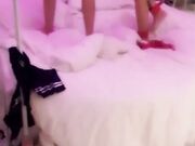 情趣炮房捆绑蒙眼调教小女友后入激情性爱椅都用上了