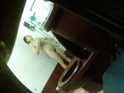 浴室偷装针孔摄像头偷拍楼下士多店老板娘洗澡